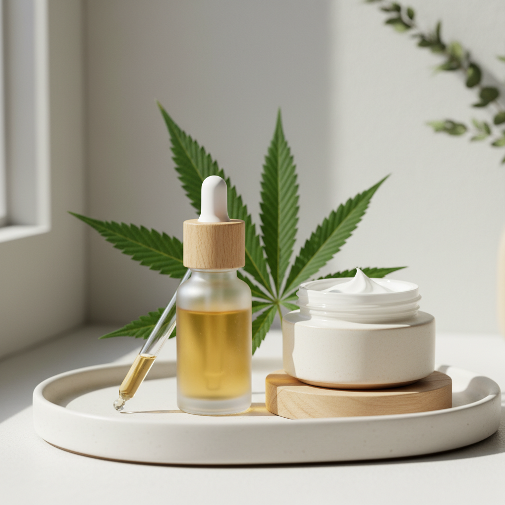 Cosmétiques au CBD : soins de la peau et routine beauté