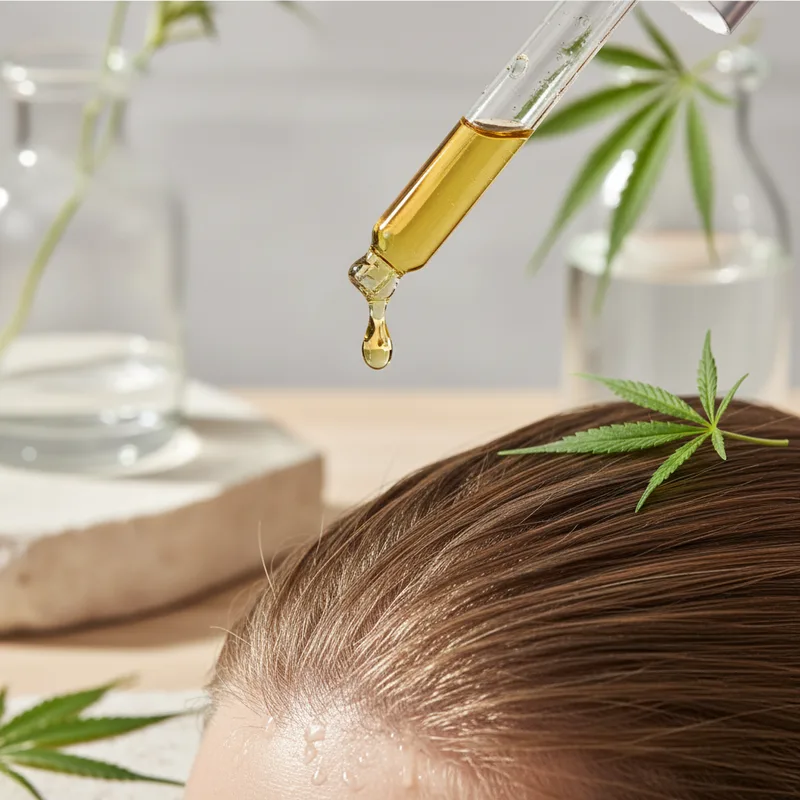 Huile de CBD pour les cheveux : bienfaits et application