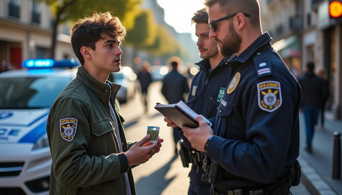Illustration: Cadre légal du CBD et du contrôle policier en France