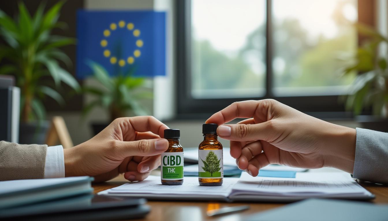 Illustration: Définition du CBD et distinction avec le THC dans la législation européenne