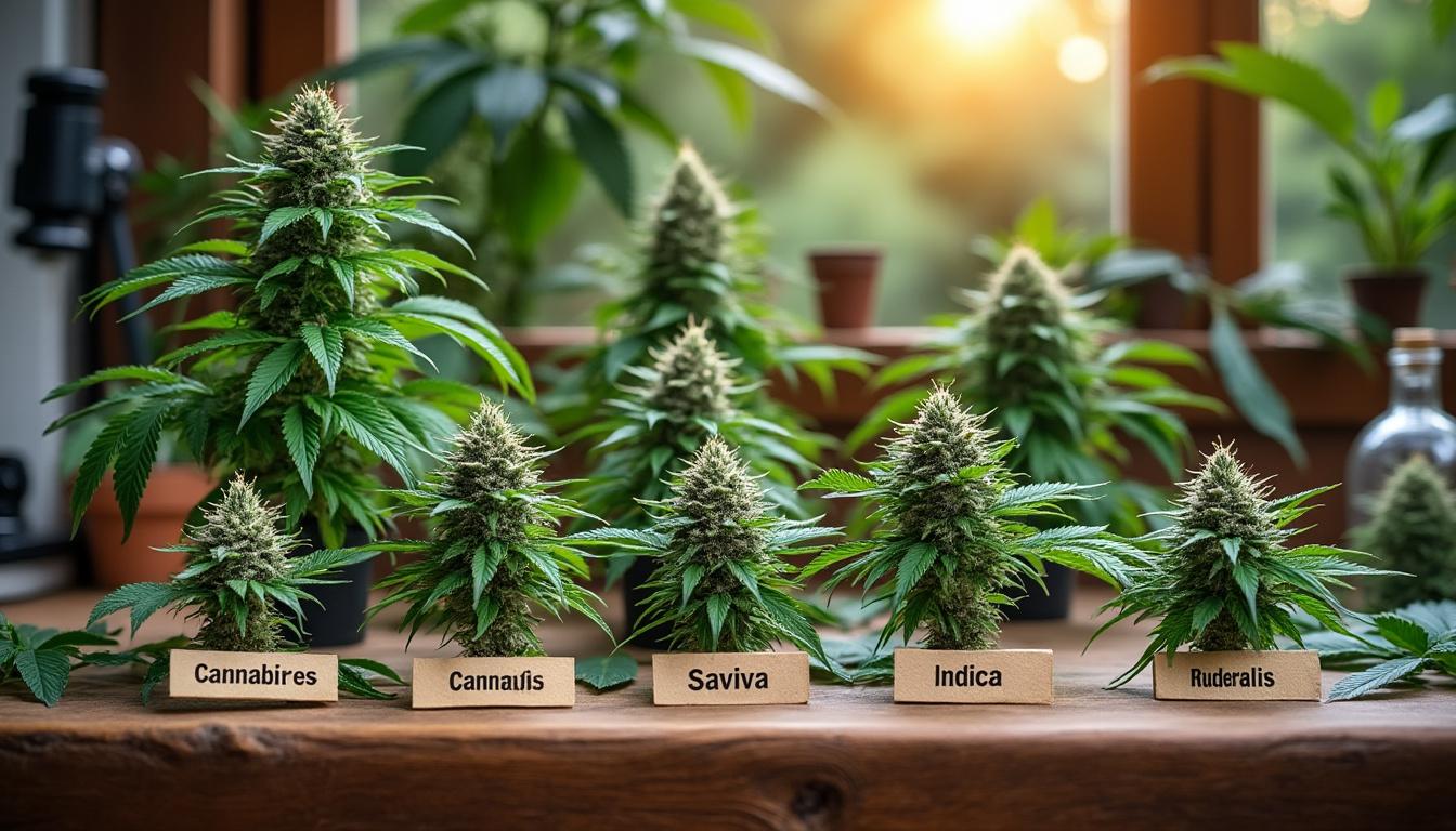 Illustration: Les espèces, variétés et formes de cannabis dans le vocabulaire essentiel du CBD