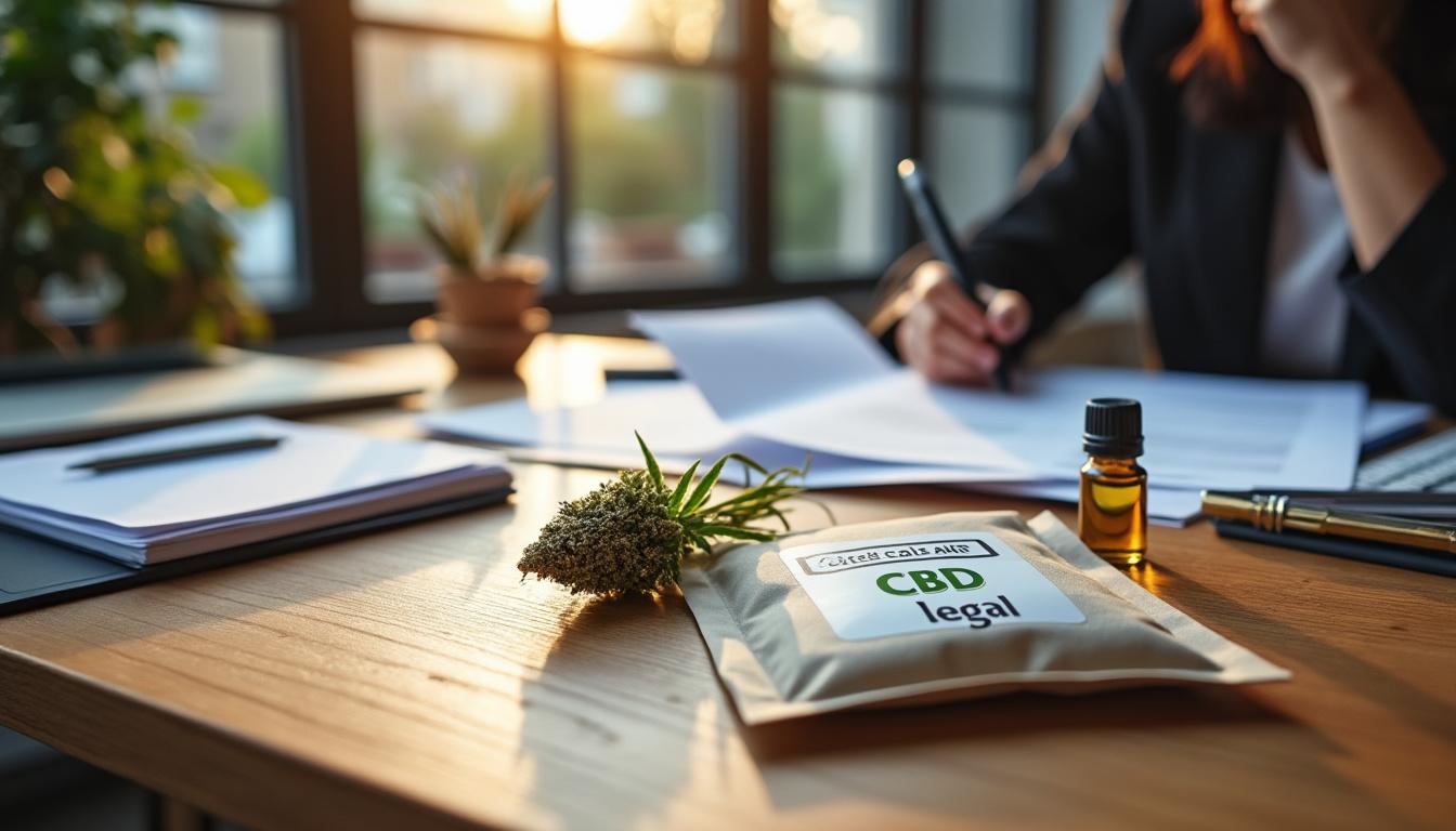 Illustration: Cadre réglementaire actuel de la légalité du CBD en France