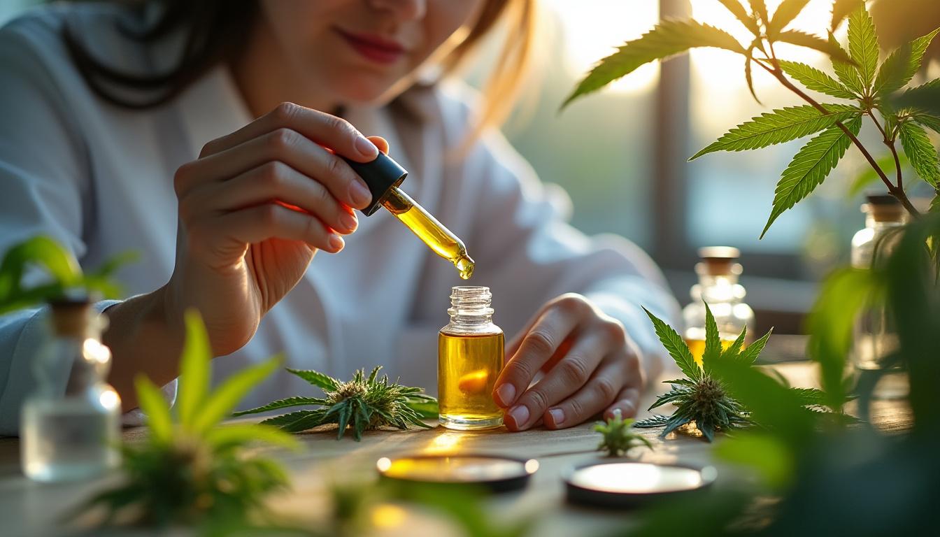 Illustration: Définition et origines du cannabidiol pour une utilisation en cosmétique