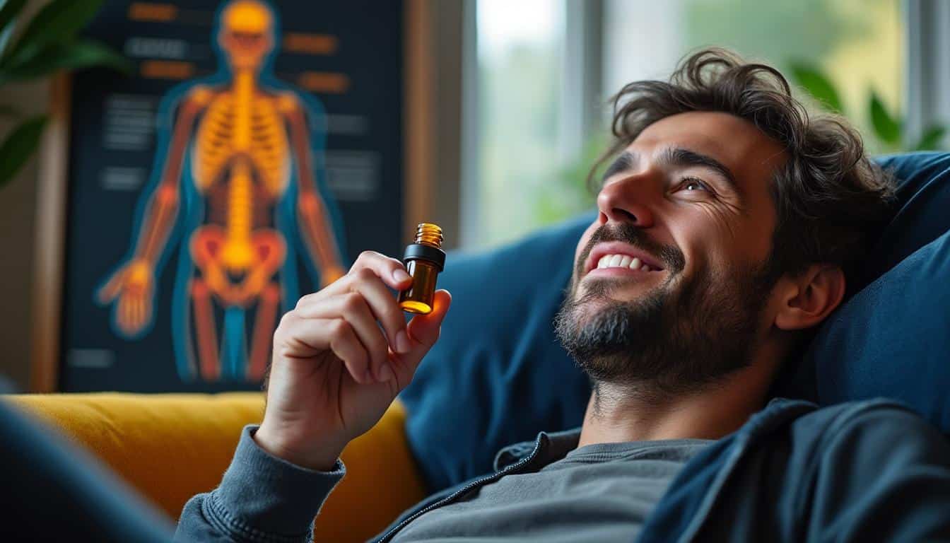 Illustration: Mécanismes d’action de l’huile de CBD dans le corps humain