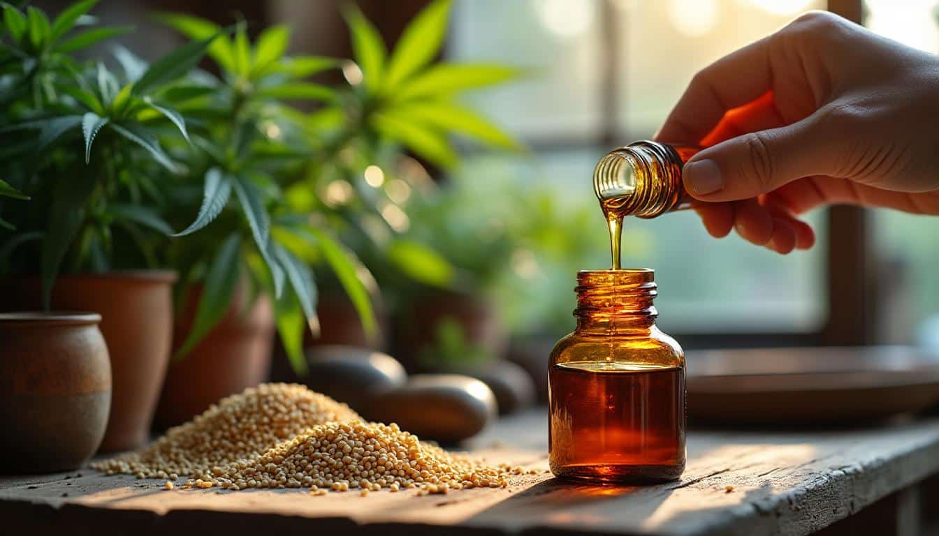 Illustration: Définition et spécificités de l’huile de CBD pressée à froid