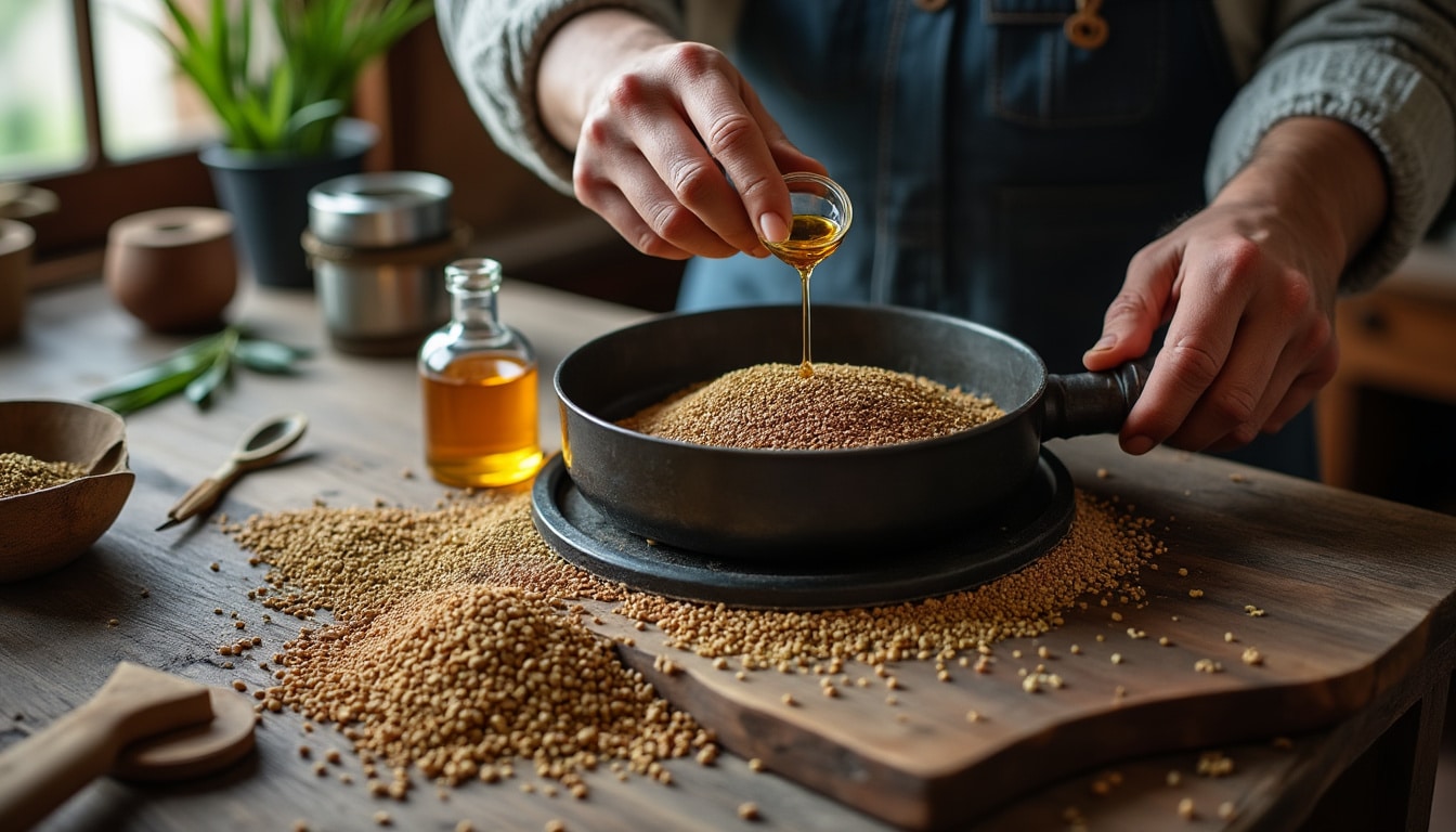 Illustration: Méthode de fabrication de l’huile de CBD pressée à froid : étapes et processus